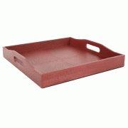 Plateau déco - Plateau en cuir PALEA Rouge - Cuir Plateau déco - Plateau en cuir PALEA Rouge - Cuir