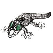 Objet de décoration - Lézard métallique MADINI noi Objet de décoration - Lézard métallique MADINI noi